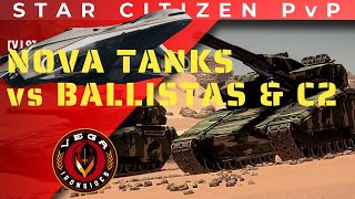 Tumbril Nova Tank vs Anvil Ballista Star Citizen PvP Epic Gameplay [upl. by Gona560]