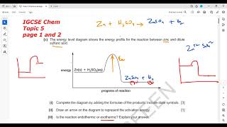 Chemical Energetics page 1 to 4 IGCSE Chemistry Classified Topic 5 [upl. by Ykcin]