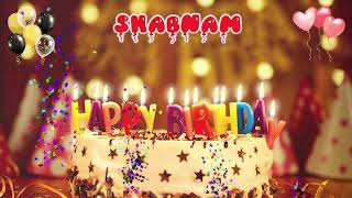 SHABNAM Happy Birthday Song – Happy Birthday to You [upl. by Nwahsar]