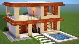 Minecraft Tutorial CASA MODERNA SIMPLES [upl. by Adnav]