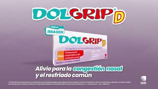 DolGrip D alivio para la congestión nasal y el resfriado común [upl. by Anayia]