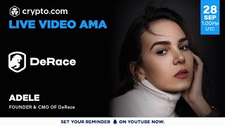 DERC  Live Video AMA with Adele Founder amp CMO of DeRace [upl. by Baras738]