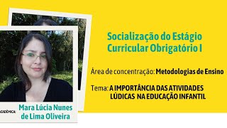 Estágio Obrigatório I Pedagogia [upl. by Eimorej]