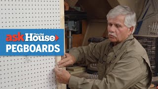 How to Install Pegboard  Ask This Old House [upl. by Aslin]