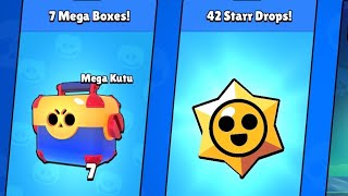 7 Mega Boxer 42 Starr Drops Açtım Brawl Stars [upl. by Seth]