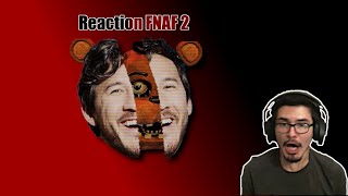 FNAF2 Markiplier Revisited Reaction Video  Slient Mukbang  Part 2 [upl. by Elwira81]