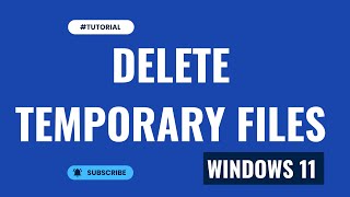 how to delete temporary files windows 11 [upl. by Mcevoy846]