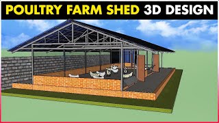 Poultry Farm Shed Design  Poultry Farming Business Plan [upl. by Hyacinthe]