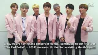 BTS INVITES FILIPINO ARMYS FOR EPILOGUE 2016 [upl. by Alahcim162]