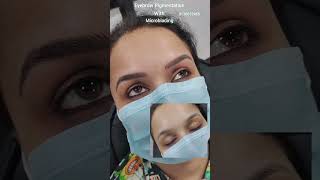 Microblading homeservicebusiness doorstop vairalshort youtubeshorts eyebrows reels youtube [upl. by Baecher]