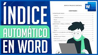 Como Crear ÍNDICE Automático o Tabla de Contenido en Microsoft Word 2024 [upl. by Arenahs]