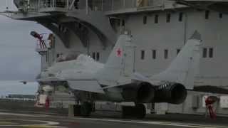 MiG29K fighter jet pulls off extremely short takeoff [upl. by Craw591]