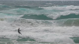 Northwest Winds Bring Powerful Waves to Israel  Wind Surfing [upl. by Sirapal]