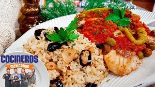 Receta Filete de pescado a la veracruzana  Cocineros Mexicanos [upl. by Noell]