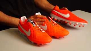 Review bota nike Tiempo Legend V Total Crimson [upl. by Jerad136]