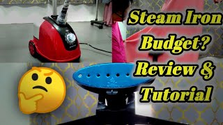 Unboxing Steam Iron Budget  Portable Stand Garment Steamer  Review amp Tutorial [upl. by Eceeryt855]