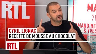 Cyril Lignac  sa recette de mousse au chocolat [upl. by Alegna574]