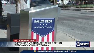 More early voting sites open in Sedgwick County [upl. by Eilsil]