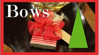 How To make a BOW  Step by Step  Christmas Present [upl. by Capp]