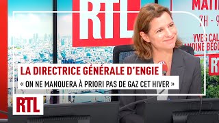 quotOn ne manquera à priori pas de gaz cet hiver en Francequot selon la directrice générale dEngie [upl. by Ytitsahc]