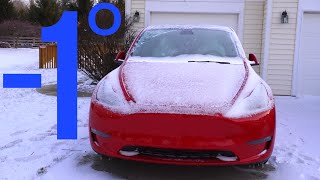 How Good is Teslas Defrost Mode  Tesla Model Y [upl. by Eire]