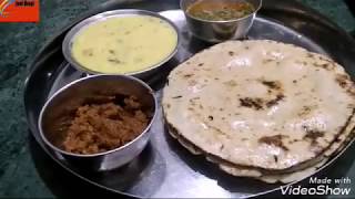 Jowar roti or Kadi Recipe winter special Jowar roti amp Kadi with Garlic chutneyJowar roti recipe [upl. by Ramunni]