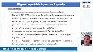 Impuesto sobre los bienes personales MARCELO CORTI CAAT Julio 2024 [upl. by Salis]