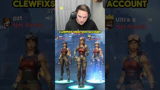 Clewfix has the rarest skin in fortnite history [upl. by Godrich463]