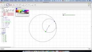 Lugares Geométricos con dos circunferencias Actividad con GeoGebra [upl. by Eisteb]