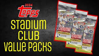 ⚾ 🔥2024 Topps Stadium Club Value Pack Openings🔥 ⚾ [upl. by Arahsat696]