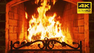 🔥 FIREPLACE 10 HOURS ULTRA HD 4K 🔥 Relaxing Fire Burning Video amp Crackling Fireplace Sounds [upl. by Ycnahc]