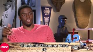 Chadwick Boseman Talks 42 With AMC [upl. by Drahsar151]