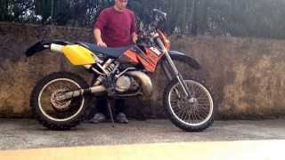 KTM Exc 300 2T 1999 Two Stroke Startup amp Sound [upl. by Anomar]