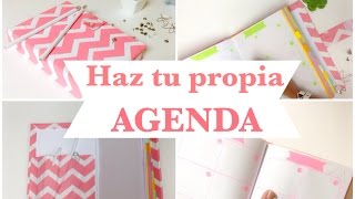 Como hacer una AGENDA  ó libretaencuadernado básico [upl. by Yrrot]