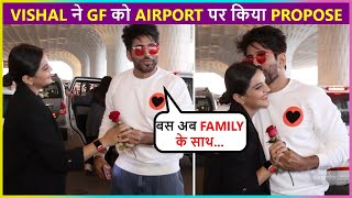 Vishal Kotian Proposes GF Payal Shetty At The Airport Expresses His Happiness [upl. by Eldredge]