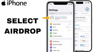 How To Select AirDrop On iPhone Settings [upl. by Stevena]