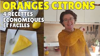 💕 4 recettes économiques de gâteaux avec de l’orange 🍊ou du citron 🍋recette facile et rapide extra [upl. by Yltneb]