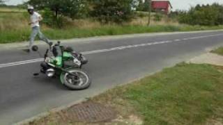 MZ ETZ 250 Wypadek motorcycle crash na gumie wheelie śmieszne [upl. by Papst]