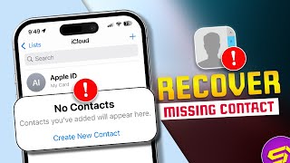 How to Recover Missing Contacts on iPhone after IOS 18 Update  Contacts Disappeared on iPhone [upl. by Sokim]