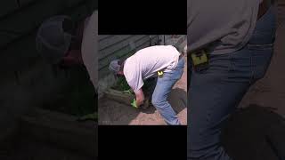 Building a Crushed Stone Patio thefixer diy shorts [upl. by Kcod]