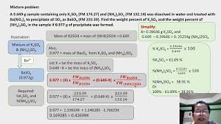 Precipitation gravimetry mixture problem [upl. by Yaf383]