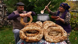 Stones Baked Bread Recipe  Unique Outdoor Baking [upl. by Firooc126]