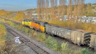 70802  6E29 Bradwell Up Sidings Colas to Dewsbury Colas 13112024 [upl. by Anelrad]