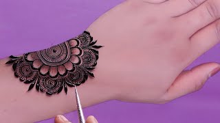 eid stylish back hand mehndi design  Eid mehndi design  mehndi ka design  mehndi design  mehndi [upl. by Eicyak]