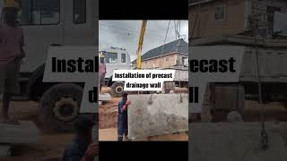 Installation of precast drainage system [upl. by Wald]