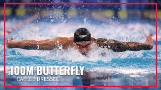 Caeleb Dressel Finishes Strong to Win Mens 100M Butterfly  2024 TYR Pro Swim Series Westmont [upl. by Harraf520]