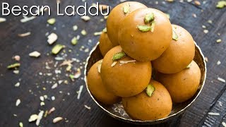 Besan Laddu Recipe  Besan Ke Laddoo  Homemade Besan Ladoo  The Terrace Kitchen [upl. by Atillertse]