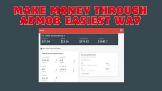 Make money through admob final part make money Through android apps Admob AppsEarning [upl. by Sug]