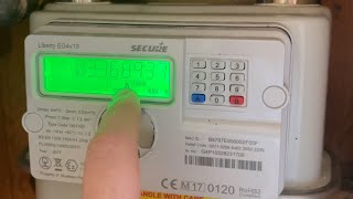 How to get a meter reading on a Secure Liberty EG4 v10 gas meter [upl. by Ahsilat]