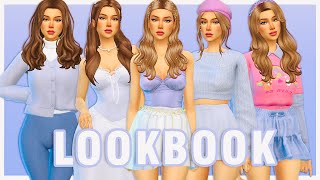 PURPLE LOOKBOOK🦄 Sims 4 Create A Sim FULL CC LIST Spring Lookbook sims4 ts4 [upl. by Eicrad]